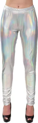 Produktbild von Space Leggings silber-holo, Groesse:S/M