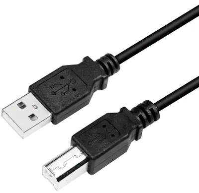 Immagine prodotto di Logilink USB 2.0-Kabel, USB-A/M zu USB-B/M, schwarz, 2 m