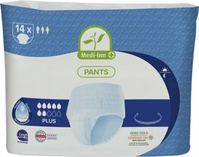 Obrázok produktu pre Medi-Inn N18251 Medi-Inn inkontinenčné nohavičky "PLUS", veľkosť XL, biele