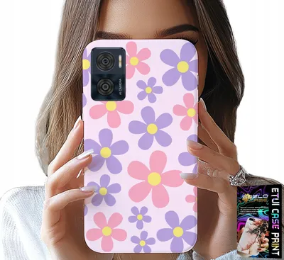 Zdjęcie produktu dla Etui Do Motorola Moto E22 / E22I - Kolorowe Stokrotki, Stokrotka, Kwiatki