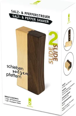 Immagine prodotto di Take2 2Slide Salz & Pfeffer Streuer, Salzstreuer, Pfefferstreuer, Gewürzstreuer, 20211