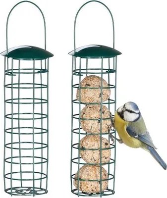 Image de Lot de 2 mangeoires à oiseaux suspendues