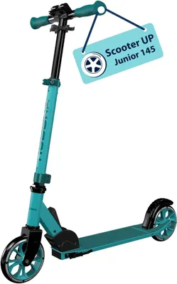 Produktbild von HUDORA Scooter Up 145 Junior Kinderroller – Zusammenklappbarer City Scooter für Kinder ab 3 Jahren, Höhenverstellbarer Lenker, 145 mm PolyurethanRollen, ABEC 5 Kugellager, bis 60 kg, Blau