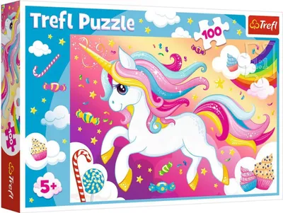 Obrázek produktu pro Trefl TREFL puzzle Beautiful unicorn 100 pcs