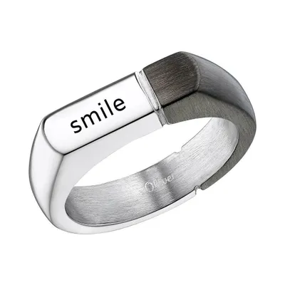 Produktbild von s.Oliver Ring für Herren aus Edelstahl, bicolor