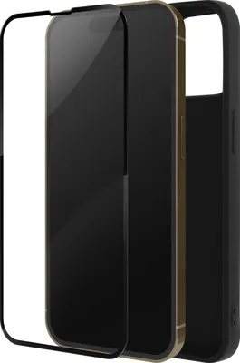 Image de Avizar, ensemble de protection à 360 degrés : coque et film protecteur pour Apple iPhone 14 Pro, couleur noire