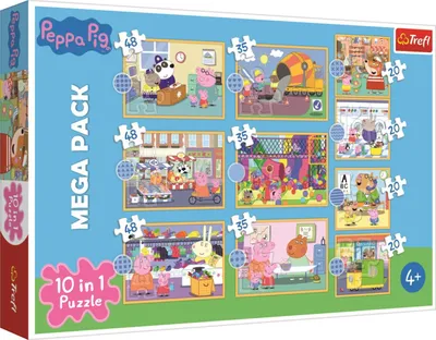 Produktbild von Trefl Puzzle 10in1 Peppa Pig Meet 90383