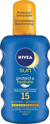 Produktbild von Nivea Sonnenschutz- und Feuchtigkeitsspray Spf15 200 ml