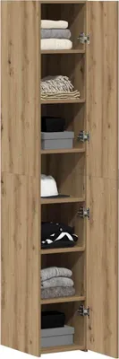 Immagine prodotto di vidaXL Credenza alta 2 pezzi in rovere artigianale 30 x 42,5 x 185 cm