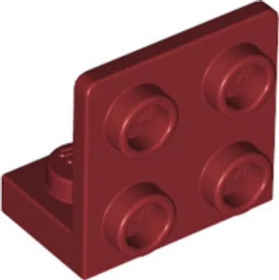 Immagine prodotto di Angolo LEGO: 25 supporti 1x2/2x2, 90°, rosso scuro