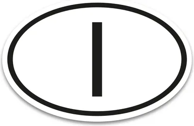 Produktbild von I Aufkleber Länderkennzeichen Italien 17,5 x 11,5 cm DIN genormt - kfz784
