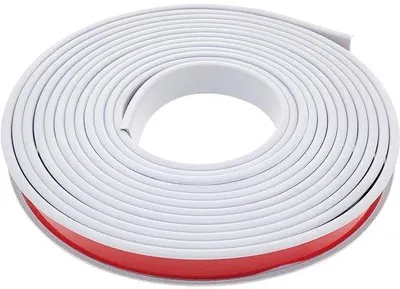 Produktbild von Weiche TPE-Eckenschutz, 1m x 18mm, selbstklebend, weiß, für Babysicherheit