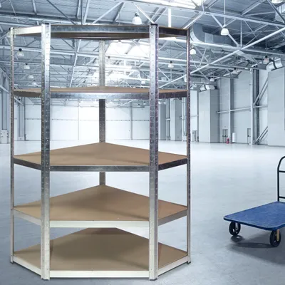 Produktbild von Eckregal, Schwerlastregal, MDF Boden