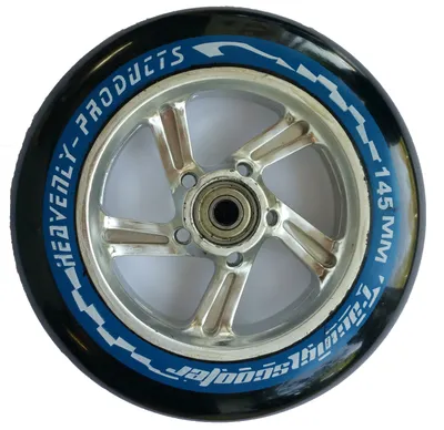 Produktbild von HEPROS Polyurethan145mm Reifen (2 Stück), schwarz/blau