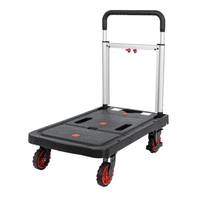 Produktbild von STIER Plattformwagen, Rollwagen, vollständig klappbar, Tragkraft 137 kg, 680 x 410 x 920/80 mm, 2 Lenk- & 2 Bockrollen