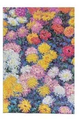 Image de Monet's Chrysanthemums Mini Unlined Hardback Journal (Elastic Band Closure)
