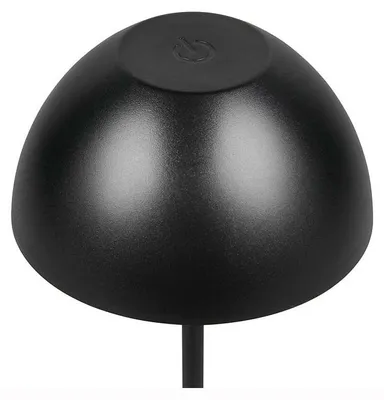 Produktbild von Reality R55601132 Ortiz LED Tischleuchte 2W ⌀9cm dimmbar Schwarz Matt IP44 warmweiss