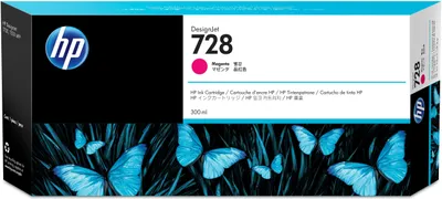 Produktbild von HP 728 - 300 ml - Magenta - original - DesignJet - Tintenpatrone - für DesignJet T730, T830