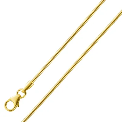 Produktbild von Schlangenkette 1,4mm Gelbgold 585 14 Karat massiv poliert 45