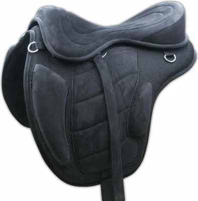 Produktbild von AMKA baumloser Sattel  - Set mit Riemen und Gurt leicht und pflegeleicht 12, 16, 17 oder 18zoll in Braun & 17