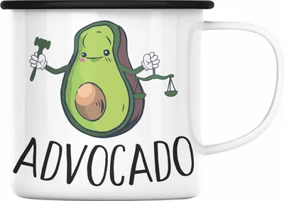 Produktbild von Trendation - Jurist Emaille Tasse Geschenk Anwalt Jura Student Examen Geschenkidee (Schwarz)