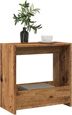 Obrázok produktu pre vidaXL Bočný stolík vzhľad starého dreva 50x26x50 cm materiál na báze dreva