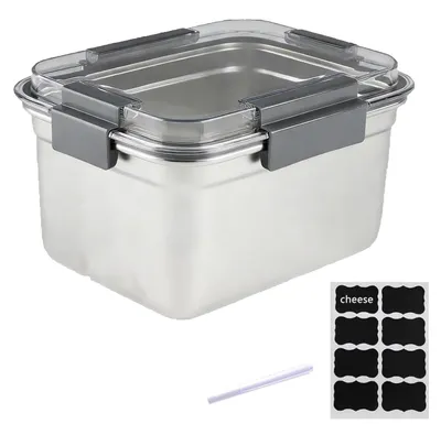 Käsebox aus Edelstahl 304, 3000 ml, mit Deckel