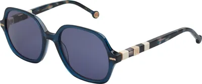 Image de Carolina Herrera HER 0106/S Blue havana blue 55/20/140 Lunettes de soleil pour femme