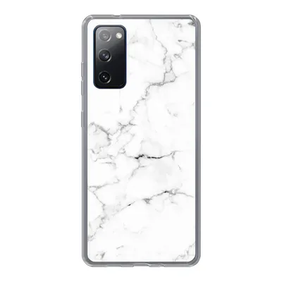 Produktbild von MuchoWow® Handyhülle Schutzhülle Hülle für Samsung Galaxy S20 FE Marmor - Weiß - Grau - Luxus - Marmoroptik - Strukturiert Silikon Softcase Handy Hülle - Abdeckung