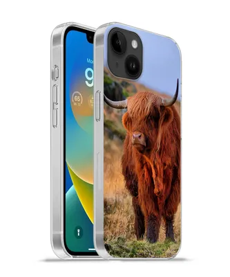 Produktbild von MuchoWow® Handyhülle Schutzhülle Hülle für Apple iPhone 14 Plus - Soft case Schottische Highlander - Gras - Steine Silikon Softcase Handy Hülle - Abbildung