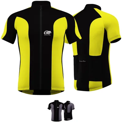 Produktbild von Trikot Radtrikot Fahrradtrikot Fahrrad Radler-Trikot Shirt, Größe:50/M, Farbe:Gelb