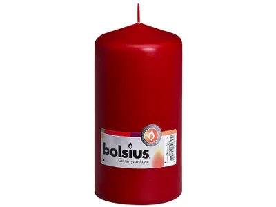 Produktbild von BOLSIUS Stumpenkerze 15x7,8cm altrot