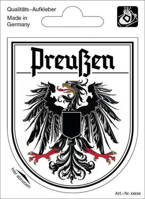 Produktbild von Wappenaufkleber Preußen - 301645-3 - Gr. ca. 6,5 x 8,0 cm