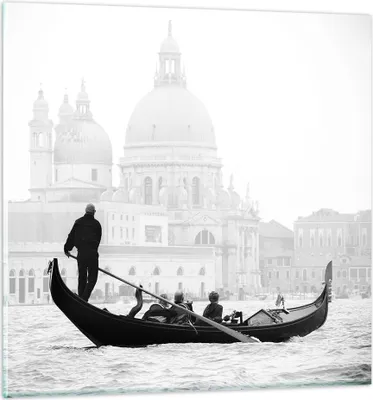 Produktbild von Bilder auf glas - Venedig Basilika - 70x70cm - Glasbilder - Wandbilder - Kunstdruck - zum Aufhängen bereit - Wanddekoration aus Glas - Glas Bilder - Wandbild auf Glas - Einteilig - GAC70x70-3563