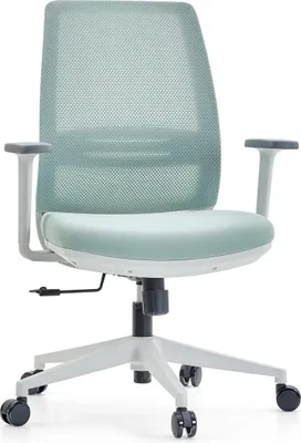 A studio shot of an office chair.
