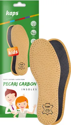 Produktbild von Anti-Schweiß-Ledersohlen für Kinderschuhe Kaps Pecari Carbon für Kinder - Größe 27/28 EUR