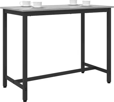 Image de vidaXL Table Sonoma gris 100 x 50 x 76,5 cm