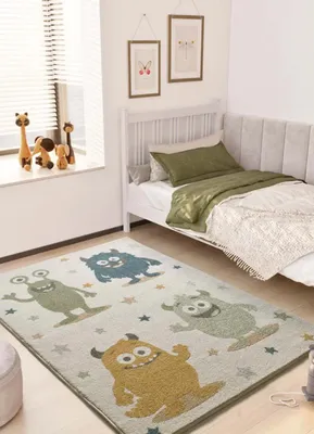 Produktbild von ATTICGO Kinderteppich BEATS Bunte Monster in Mehrfarbig, 120x170 cm