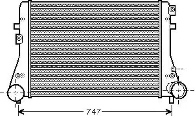 Produktbild von DIEDERICHS DCA1009 Ladeluftkühler LLK für VW GOLF VI (5K1) Turbo Intercooler