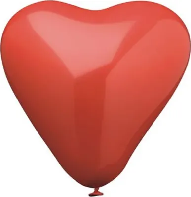 Zdjęcie produktu dla Papstar Herz Luftballons rot medium für Helium geeignet 4 Stück