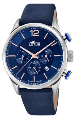 Zdjęcie produktu dla Lotus męski zegarek skórzany Khrono Sport niebieski UL18689/2