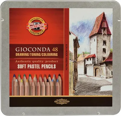 Obrázok produktu pre Gioconda sada 48 farieb v kovovej krabičke Koh-i-noor