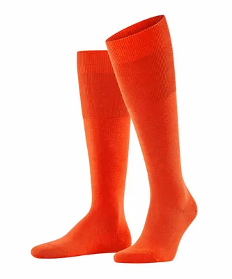 Image de Chaussettes de compression pour le genou, marque FALKE, pour hommes, couleur brique, taille 41-42