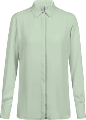Produktbild von Greiff CHIFFON Damen Chiffon-Bluse Langarm Kent Regular Mint 34