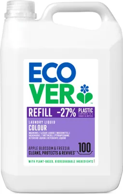 Produktbild von Ecover - Flüssigwaschmittel - Color - Apfelblüte & Freesie - 5 Liter - 100 Wäschen - 1 Stück