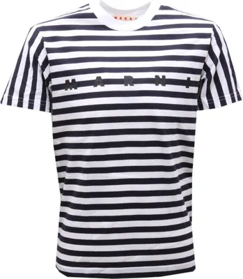 Immagine prodotto di 9928AG maglia bimbo BOY MARNI white/blue stripes Cotone t-shirt