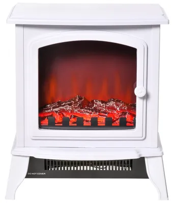 Produktbild von HOMCOM Elektrokamin, Standkamin mit LED-Flammeneffekt, 2000W Kaminofen, Metall