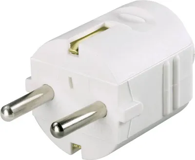 Produktbild von GAO 0101 Schutzkontaktstecker Schukostecker Netzstecker Kunststoff 230V Weiß IP20
