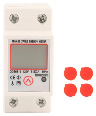 Obrázek produktu pro Multifunkční elektroměr pro měření spotřeby energie, jednofázový, digitální, měří napětí, proud a energii