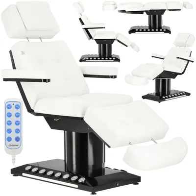 Productafbeelding van Schoonheidsstoel elektrisch voor schoonheidssalon pedicure verwarming traagschuim voetbediening + afstandsbediening 4 actuatoren Novia